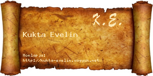 Kukta Evelin névjegykártya